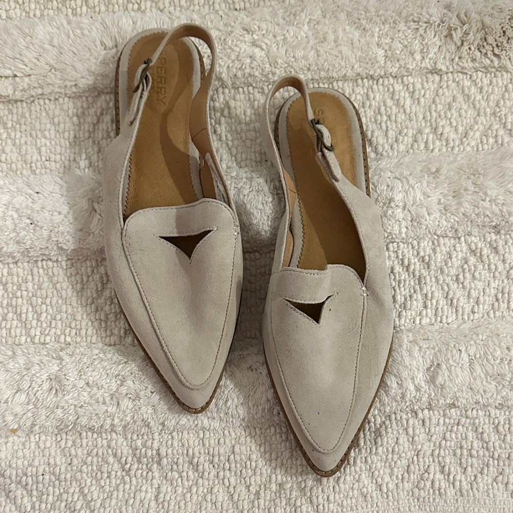 Sperry Cream Slingback Sandals